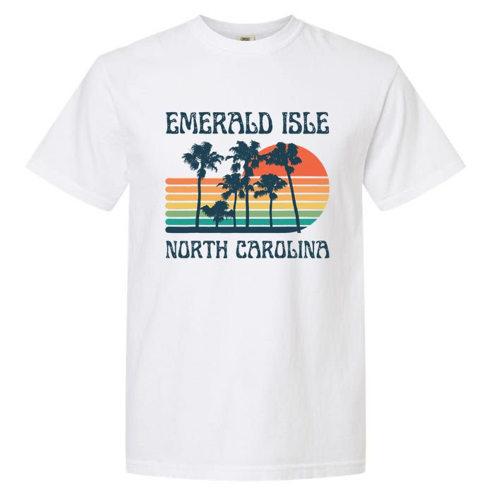 Emerald Isle North Carolina Beach Summer Vacation Vintage Garment-Dyed Heavyweight T-Shirt