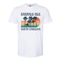 Emerald Isle North Carolina Beach Summer Vacation Vintage Softstyle CVC T-Shirt