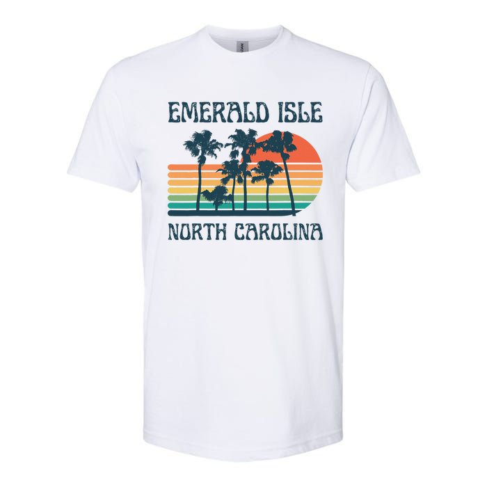 Emerald Isle North Carolina Beach Summer Vacation Vintage Softstyle CVC T-Shirt