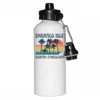 Emerald Isle North Carolina Beach Summer Vacation Vintage Aluminum Water Bottle