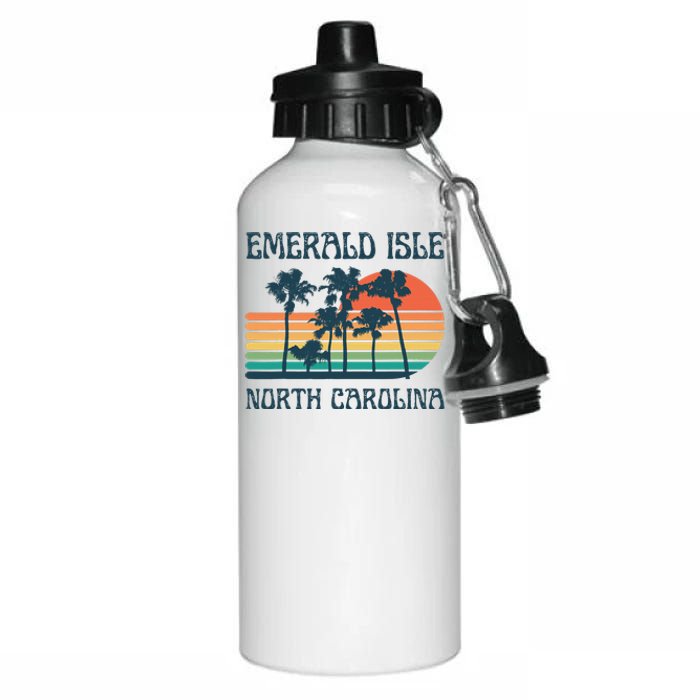 Emerald Isle North Carolina Beach Summer Vacation Vintage Aluminum Water Bottle