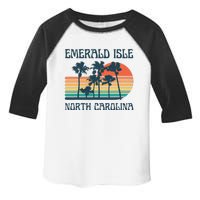 Emerald Isle North Carolina Beach Summer Vacation Vintage Toddler Fine Jersey T-Shirt