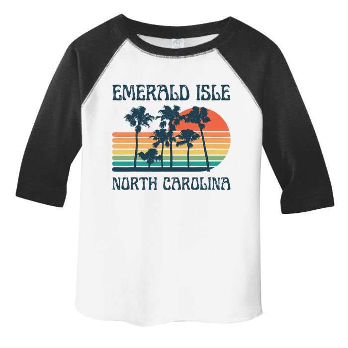 Emerald Isle North Carolina Beach Summer Vacation Vintage Toddler Fine Jersey T-Shirt