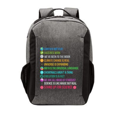 Earth Is Not Flat Stand Up For Science Vector Backpack