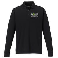 Engineer I'm Not Arguing Funny Engineering Performance Long Sleeve Polo