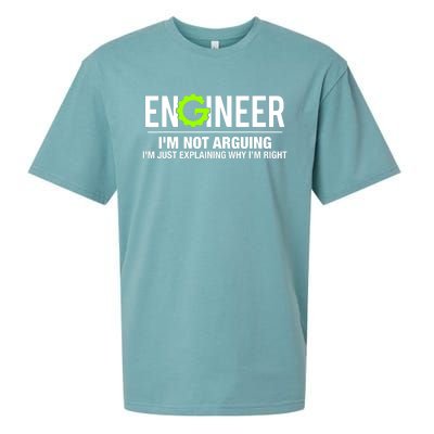 Engineer I'm Not Arguing Funny Engineering Sueded Cloud Jersey T-Shirt