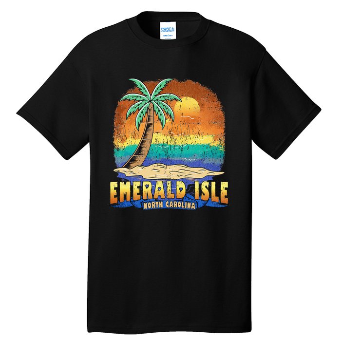 EMERALD ISLE NORTH CAROLINA Vintage Distressed Souvenir Tall T-Shirt