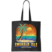 EMERALD ISLE NORTH CAROLINA Vintage Distressed Souvenir Tote Bag