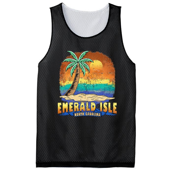 EMERALD ISLE NORTH CAROLINA Vintage Distressed Souvenir Mesh Reversible Basketball Jersey Tank