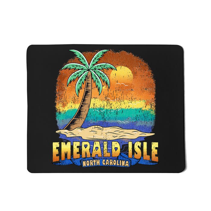 EMERALD ISLE NORTH CAROLINA Vintage Distressed Souvenir Mousepad