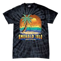 EMERALD ISLE NORTH CAROLINA Vintage Distressed Souvenir Tie-Dye T-Shirt