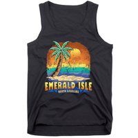 EMERALD ISLE NORTH CAROLINA Vintage Distressed Souvenir Tank Top