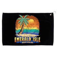 EMERALD ISLE NORTH CAROLINA Vintage Distressed Souvenir Grommeted Golf Towel