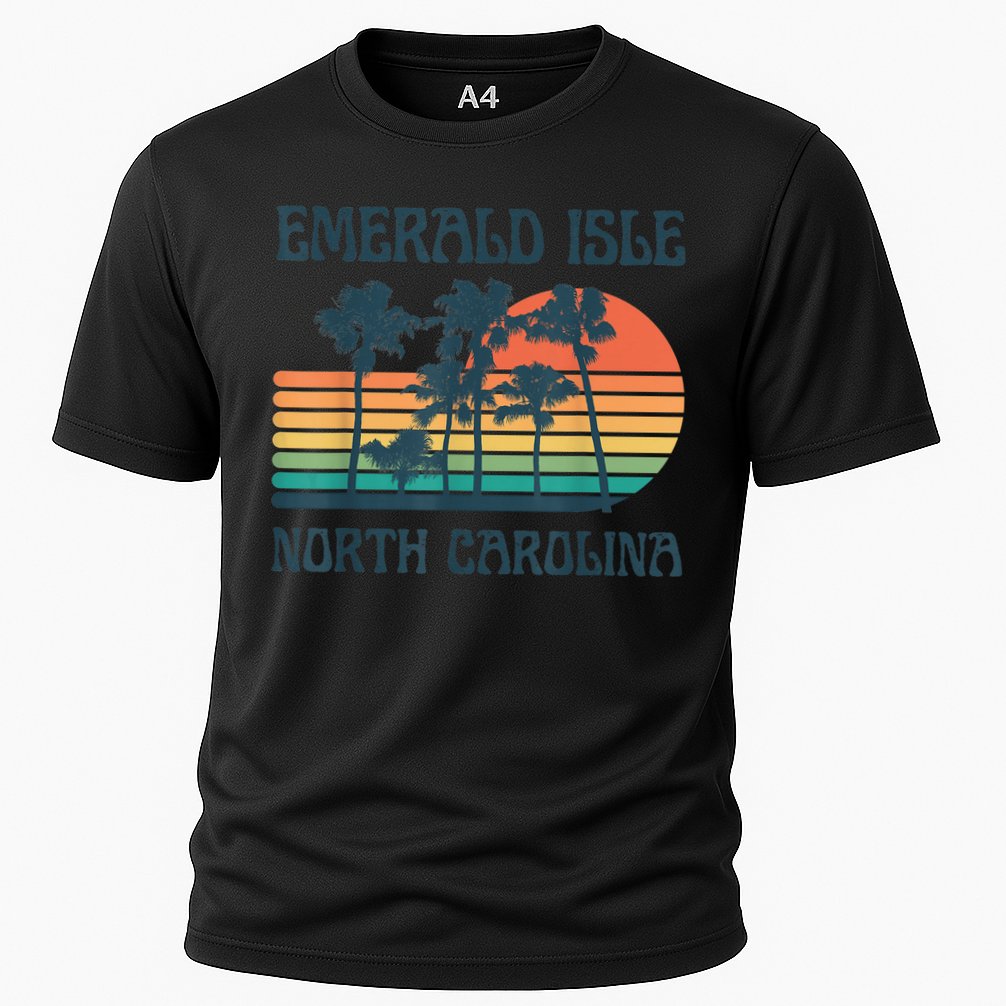 Emerald Isle North Carolina Beach Summer Vacation Vintage Performance Shirt