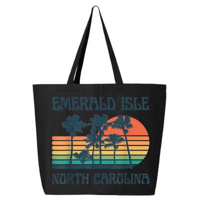 Emerald Isle North Carolina Beach Summer Vacation Vintage 25L Jumbo Tote