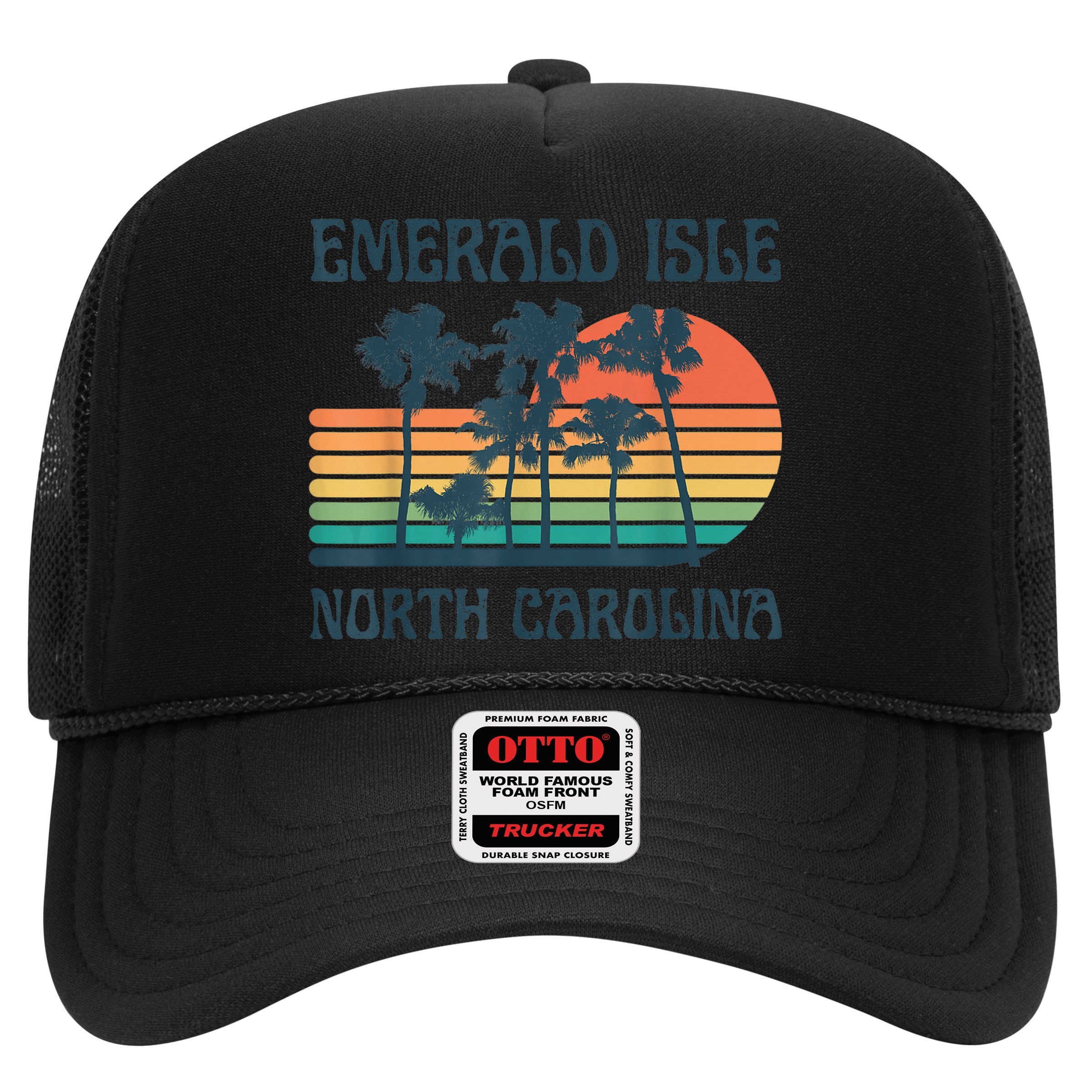 Emerald Isle North Carolina Beach Summer Vacation Vintage Hat