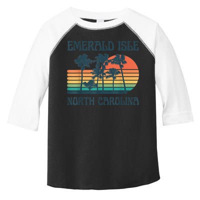 Emerald Isle North Carolina Beach Summer Vacation Vintage Toddler Fine Jersey T-Shirt