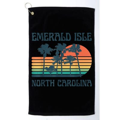Emerald Isle North Carolina Beach Summer Vacation Vintage Golf Towel