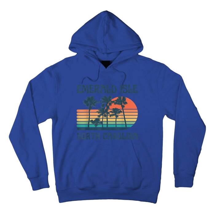 Emerald Isle North Carolina Beach Summer Vacation Vintage Hoodie