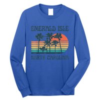 Emerald Isle North Carolina Beach Summer Vacation Vintage Long Sleeve Shirt