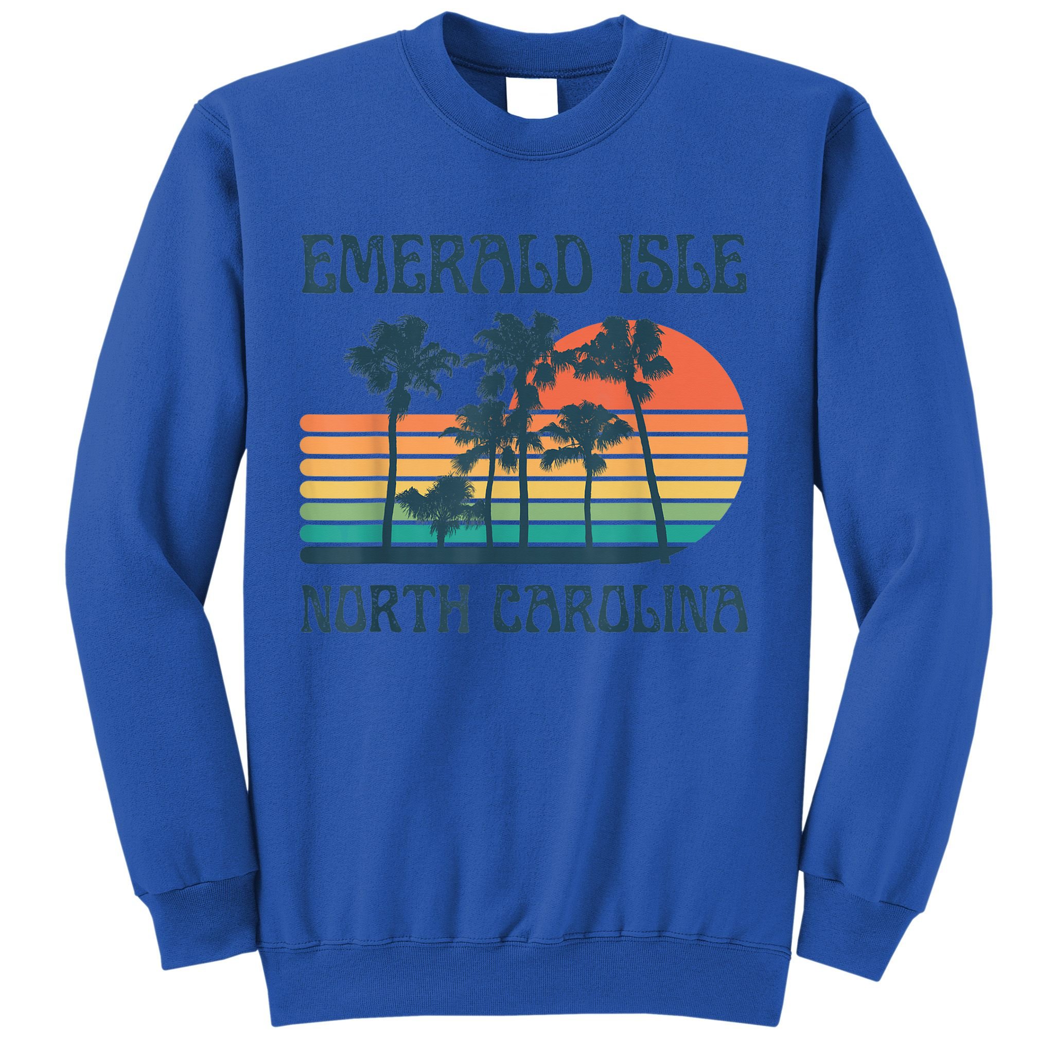 Emerald Isle North Carolina Beach Summer Vacation Vintage Sweatshirt