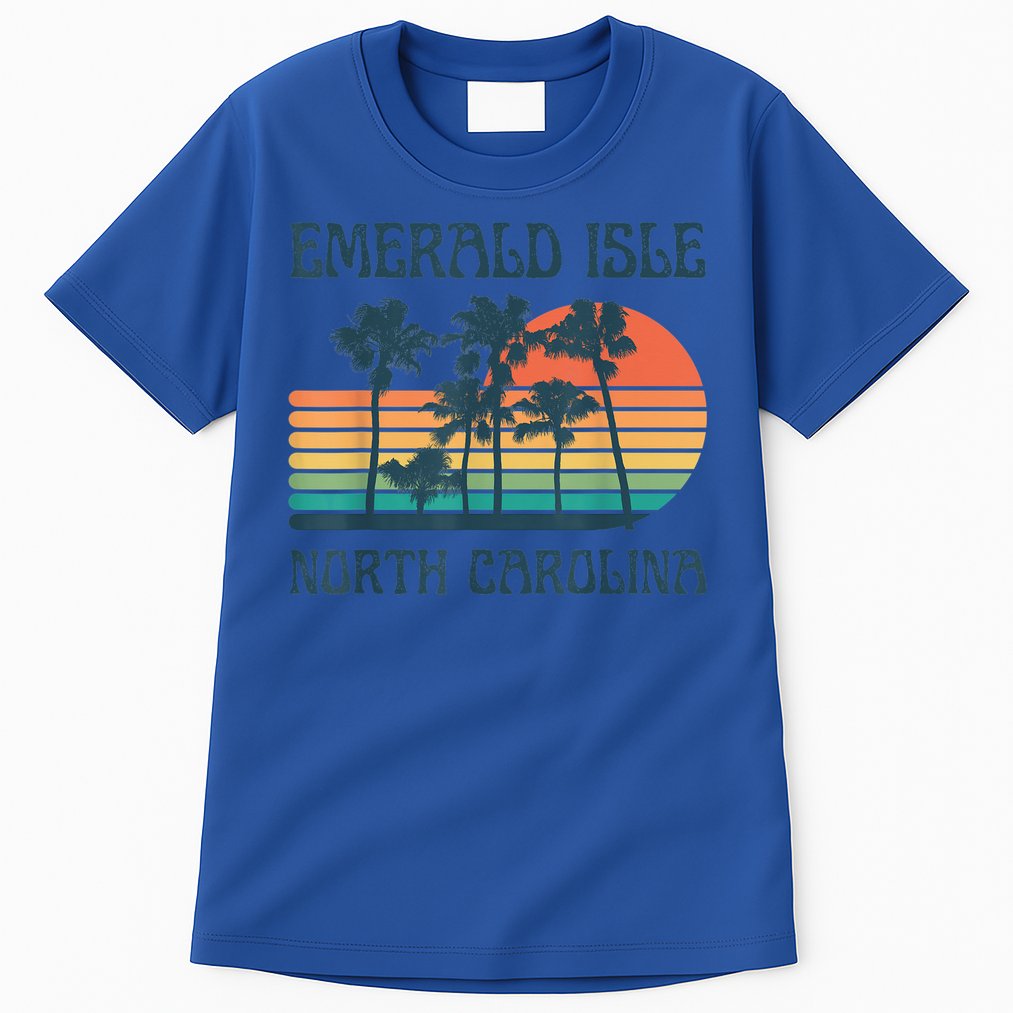 Emerald Isle North Carolina Beach Summer Vacation Vintage Tall T-Shirt