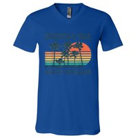 Emerald Isle North Carolina Beach Summer Vacation Vintage V-Neck T-Shirt