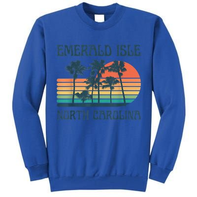 Emerald Isle North Carolina Beach Summer Vacation Vintage Tall Sweatshirt