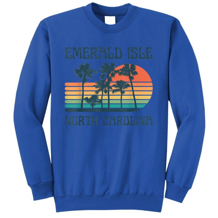 Emerald Isle North Carolina Beach Summer Vacation Vintage Tall Sweatshirt