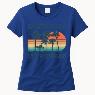 Emerald Isle North Carolina Beach Summer Vacation Vintage Womens T-Shirt