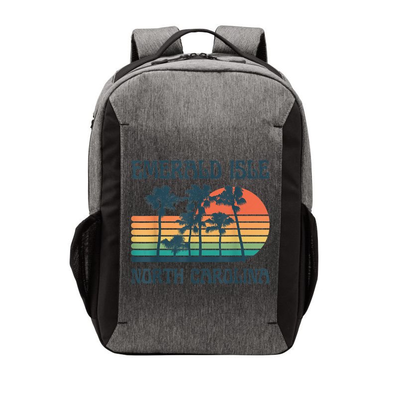 Emerald Isle North Carolina Beach Summer Vacation Vintage Vector Backpack