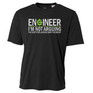 Engineer I'm Not Arguing Funny Engineering Quote Engineers Cooling Performance Crew T-Shirt