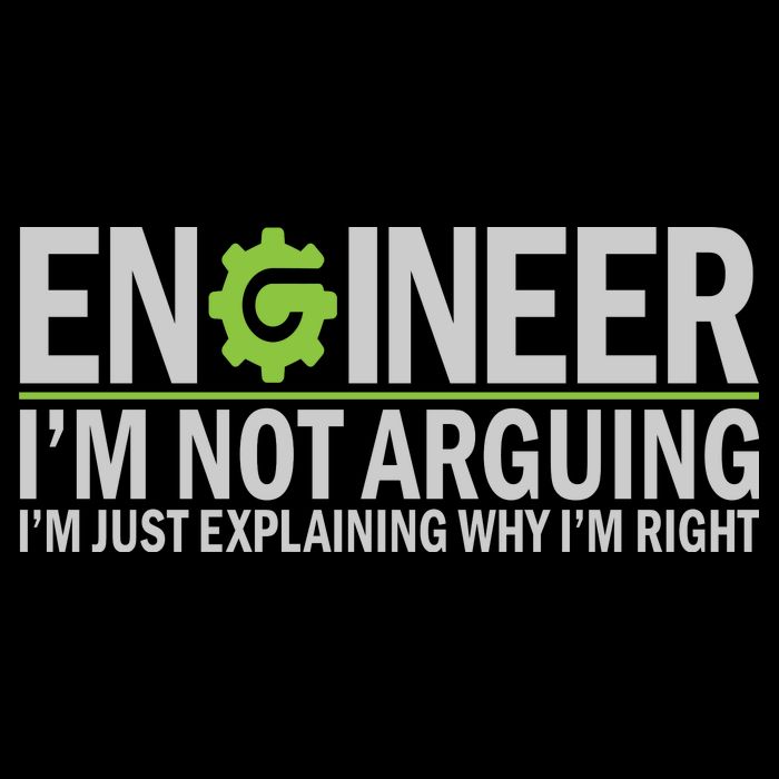 Engineer I'm Not Arguing Funny Engineering Quote Engineers Mousepad