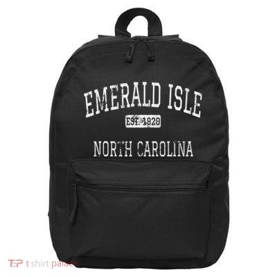 Emerald Isle North Carolina NC Vintage sport 16 in Basic Backpack