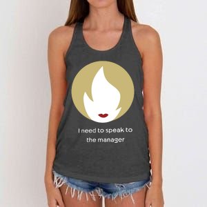 Emotionalclub I Need To Speak To The Manager Women's Knotted Racerback Tank