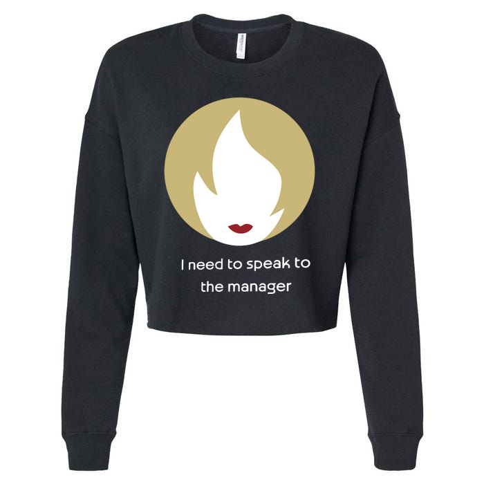 Emotionalclub I Need To Speak To The Manager Cropped Pullover Crew