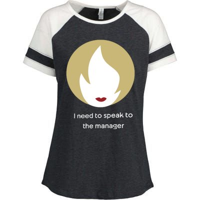 Emotionalclub I Need To Speak To The Manager Enza Ladies Jersey Colorblock Tee