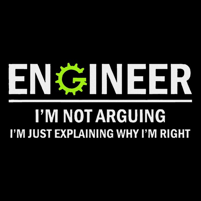 Engineer I'm Not Arguing Funny Engineering Flat Bill Trucker Hat