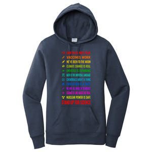 Earth Is Not Flat! Vaccines Work! Weve Been To The Moon! Chemtrails Arent A Thin Women's Pullover Hoodie