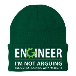 Engineer Im Not Arguing Funny Engineering Quote Engineers Knit Cap Winter Beanie