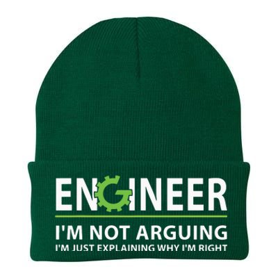 Engineer Im Not Arguing Funny Engineering Quote Engineers Knit Cap Winter Beanie