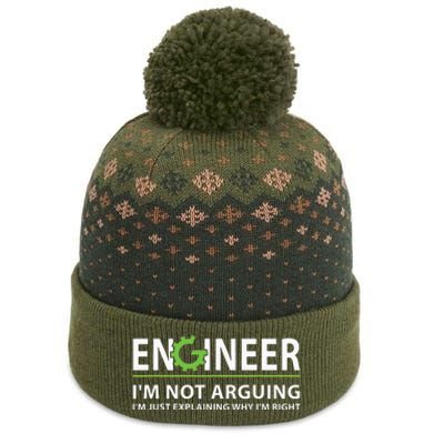 Engineer Im Not Arguing Funny Engineering Quote Engineers The Baniff Cuffed Pom Beanie