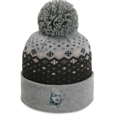 Einstein Paint Splatter The Baniff Cuffed Pom Beanie