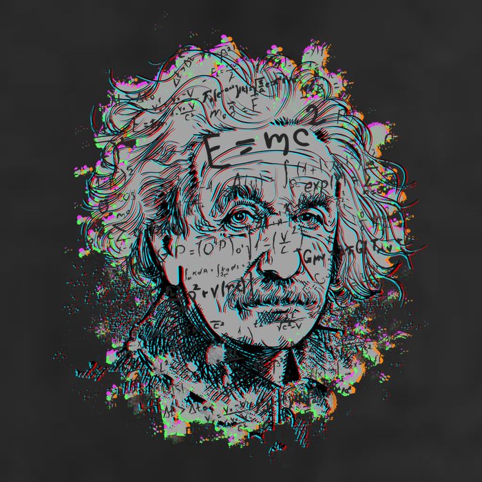 Einstein Paint Splatter Cool Comfort Performance Bucket Hat