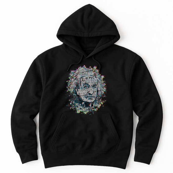 Einstein Paint Splatter Hoodie