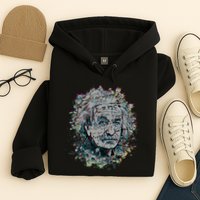 Einstein Paint Splatter Hoodie