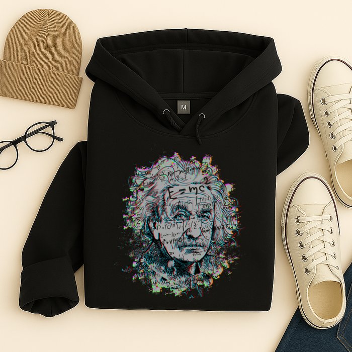 Einstein Paint Splatter Hoodie
