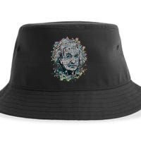 Einstein Paint Splatter Sustainable Bucket Hat