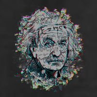 Einstein Paint Splatter Adult Drive Performance Visor