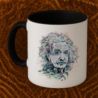 Einstein Paint Splatter Mug